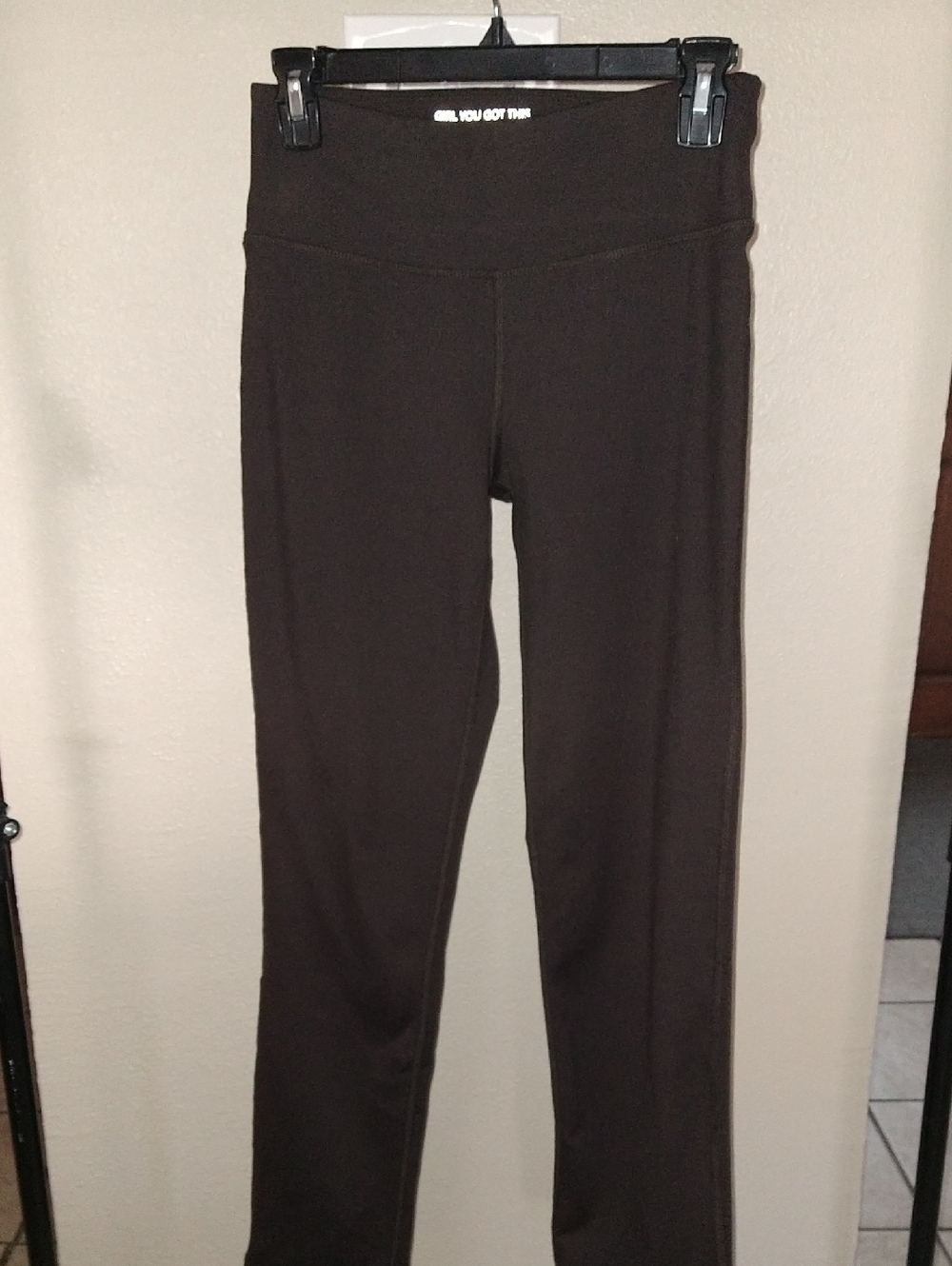 NWOT Jockey Expresso Brown "Girl You Got This" Soft Leggings